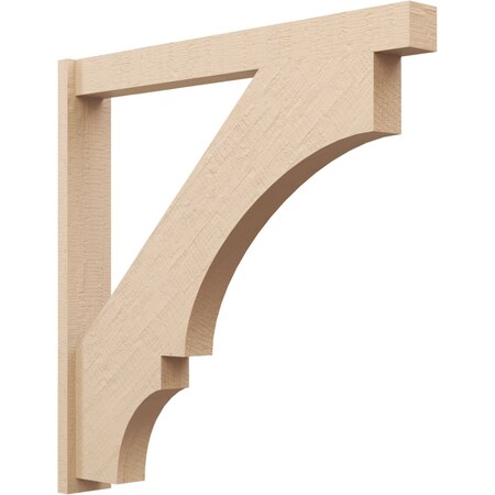 Ekena Millwork 5 1/2-in W x 42-in D x 42-in H Balboa Block Rough Cedar Woodgrain TimberThane Outlooker, Primed Tan OUTUR055X42X42BOA44RCPR